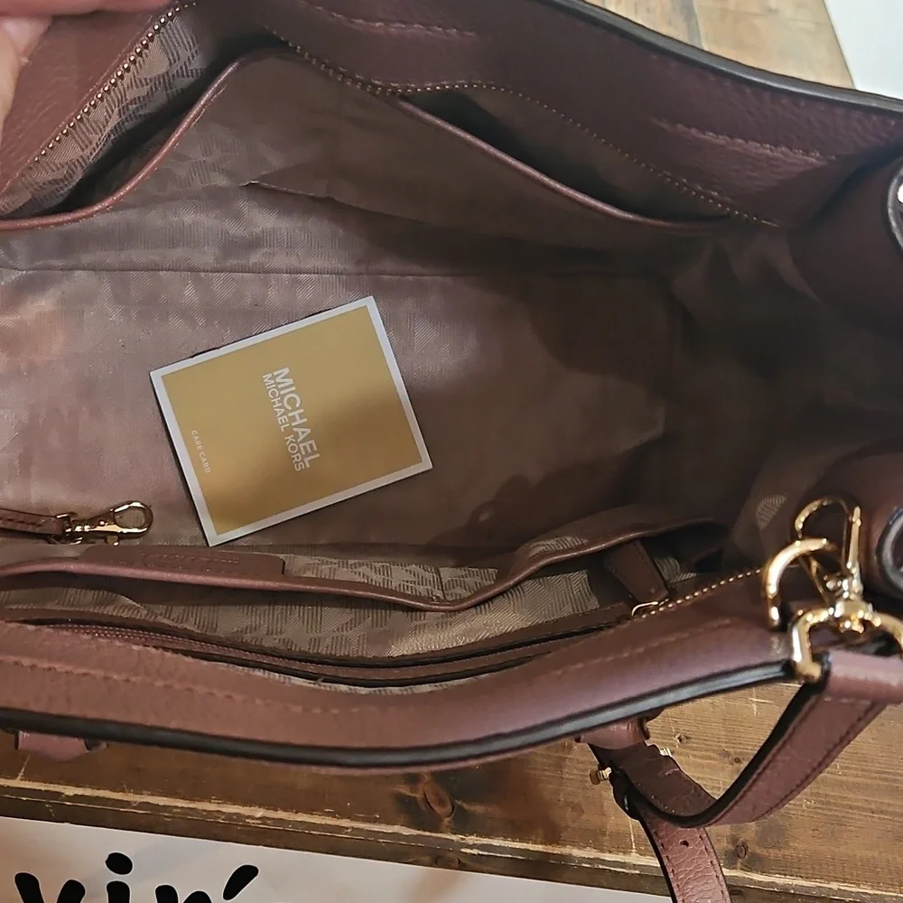 Michael Kors‎ Purple Leather Shoulder Bag